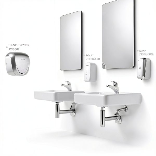 Hand Dryer JETWELL 2Pack Commercial UL HEPA Stainless Steel 1450W-6